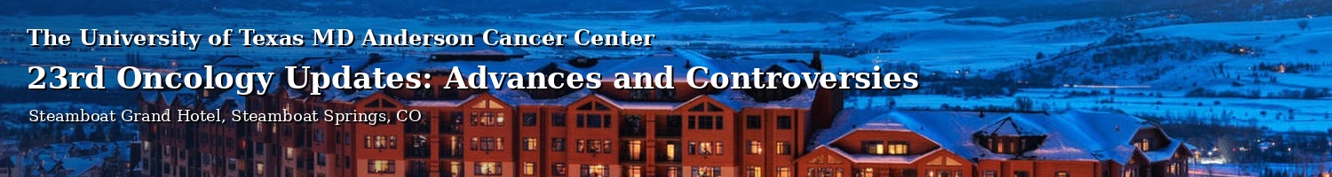 23rd Oncology Updates: Advances and Controversies Banner